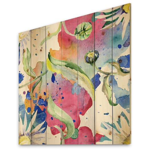Designart - Iridiscent Daisy Flowers